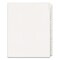 Avery 11 x 8.5 Allstate Style Preprinted Legal Exhibit Side A to Z Tab Index Dividers - White (26-Pieces/Set)